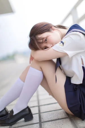 雯仔不讲道理《JK》主题写真：20张全套美图