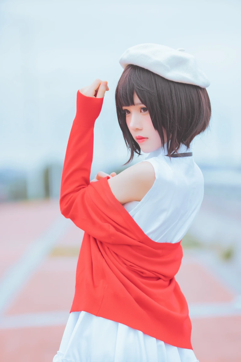 桜桃喵《加藤惠 常服》主题写真：33张全套美图