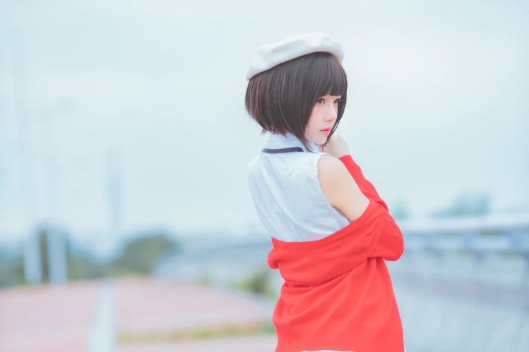 桜桃喵《加藤惠 常服》主题写真：33张全套美图