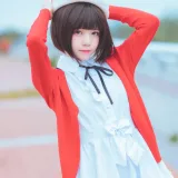 桜桃喵《加藤惠 常服》主题写真：33张全套美图