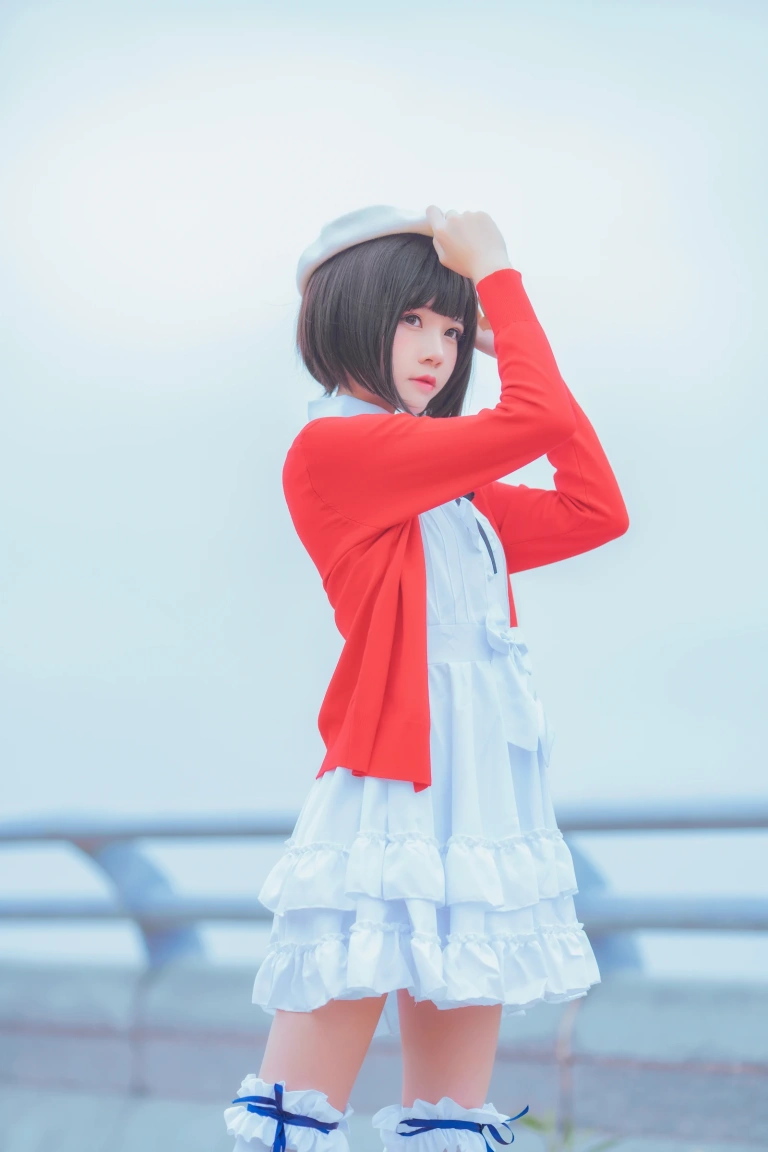 桜桃喵《加藤惠 常服》主题写真：33张全套美图