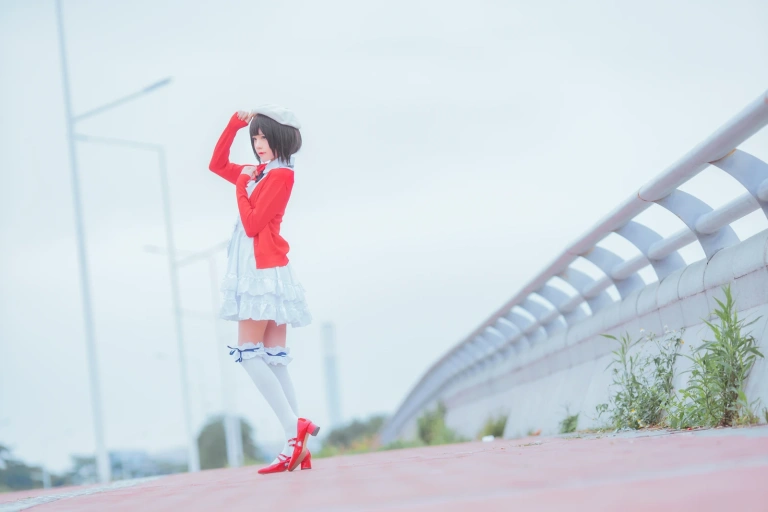 桜桃喵《加藤惠 常服》主题写真：33张全套美图