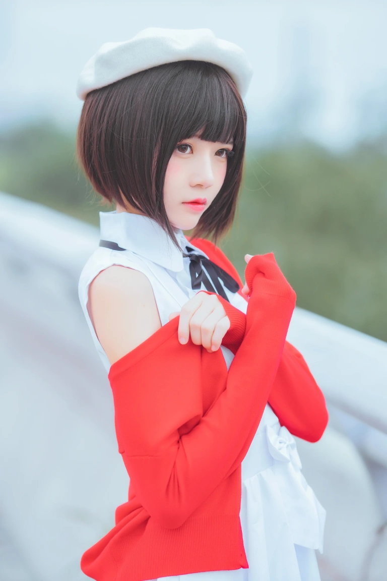 桜桃喵《加藤惠 常服》主题写真：33张全套美图