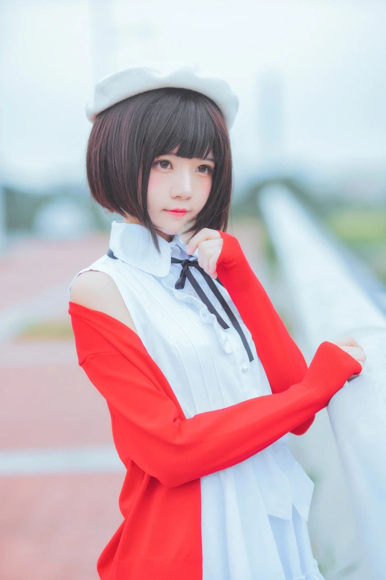 桜桃喵《加藤惠 常服》主题写真：33张全套美图