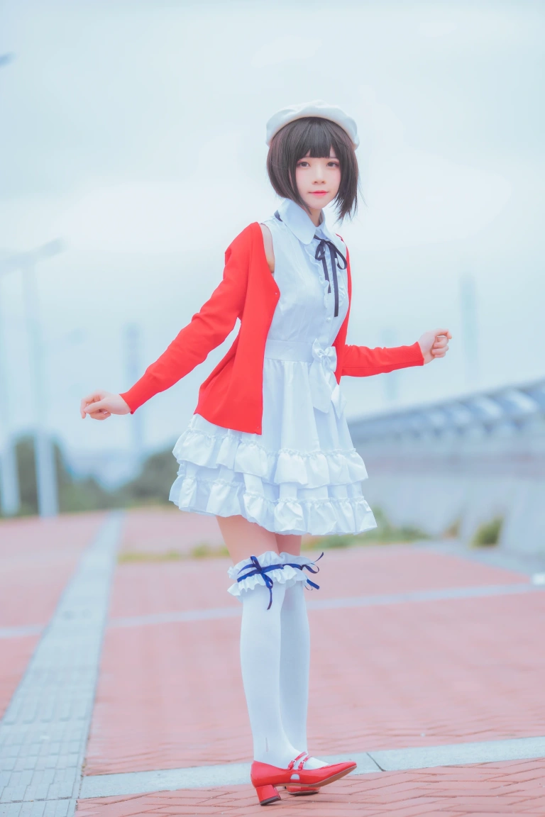 桜桃喵《加藤惠 常服》主题写真：33张全套美图