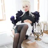 白烨《黑枪呆女仆》主题写真：50张全套美图
