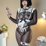 皮皮奶《女仆自摄》主题写真：60张全套美图