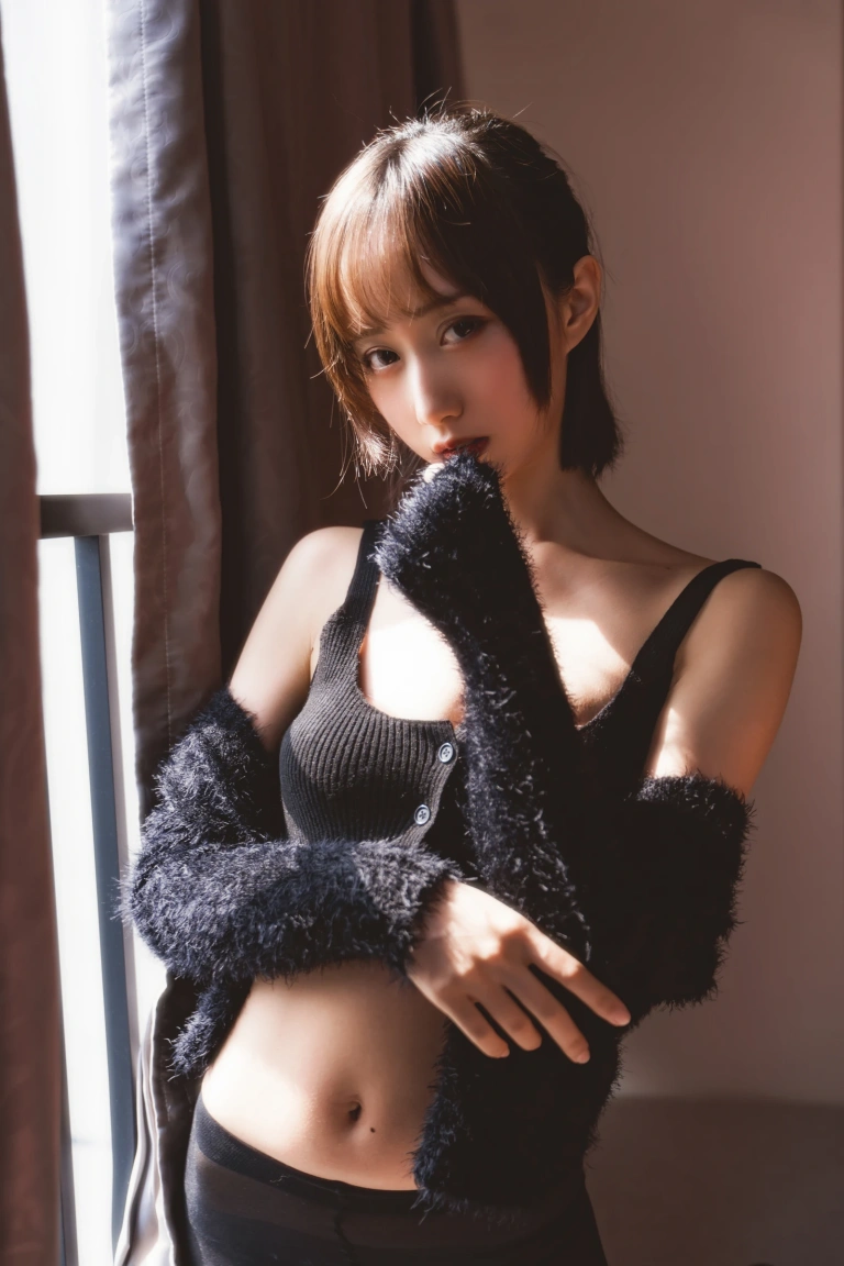 木棉棉《黑丝私房》主题写真：83张全套美图