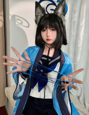 迷之呆梨《桐生桔梗》主题写真：89张全套美图