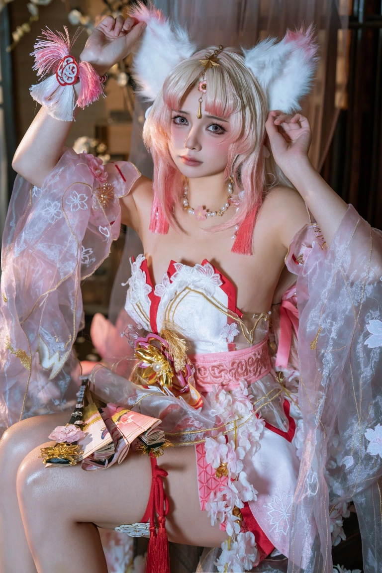 七月喵子《胡桃和殷紫萍cos》主题写真：109张全套美图