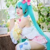 焖焖碳《初音未来复活节兔子》主题写真：22张全套美图