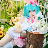 焖焖碳《初音未来复活节兔子》主题写真：22张全套美图