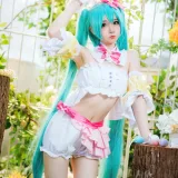 焖焖碳《初音未来复活节兔子》主题写真：22张全套美图