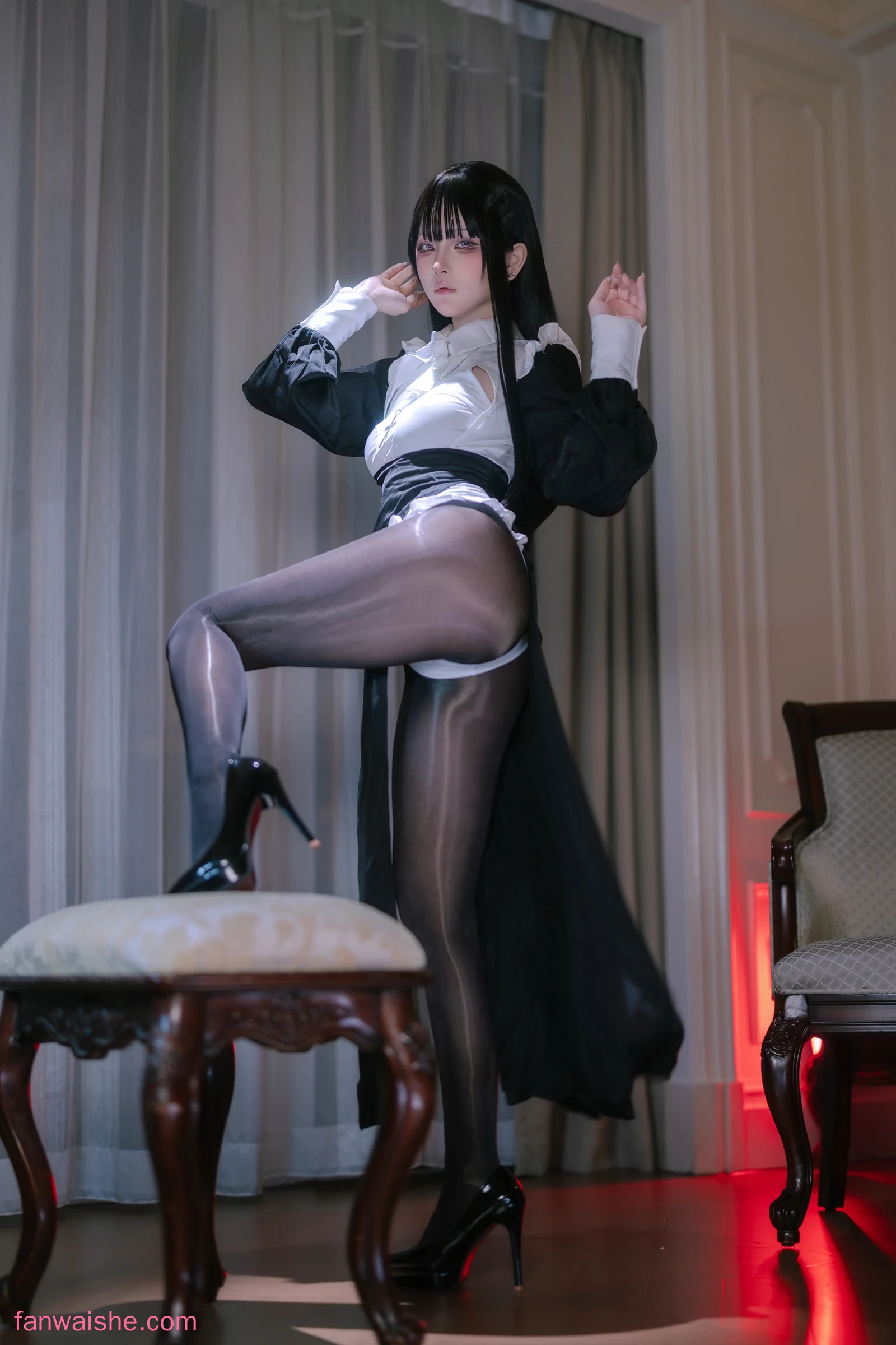 屿鱼 屿鱼 NO.051 - 黑丝修女