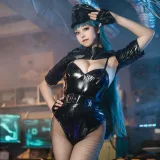 蜜汁猫裘《胶衣女警》主题写真：51张全套美图