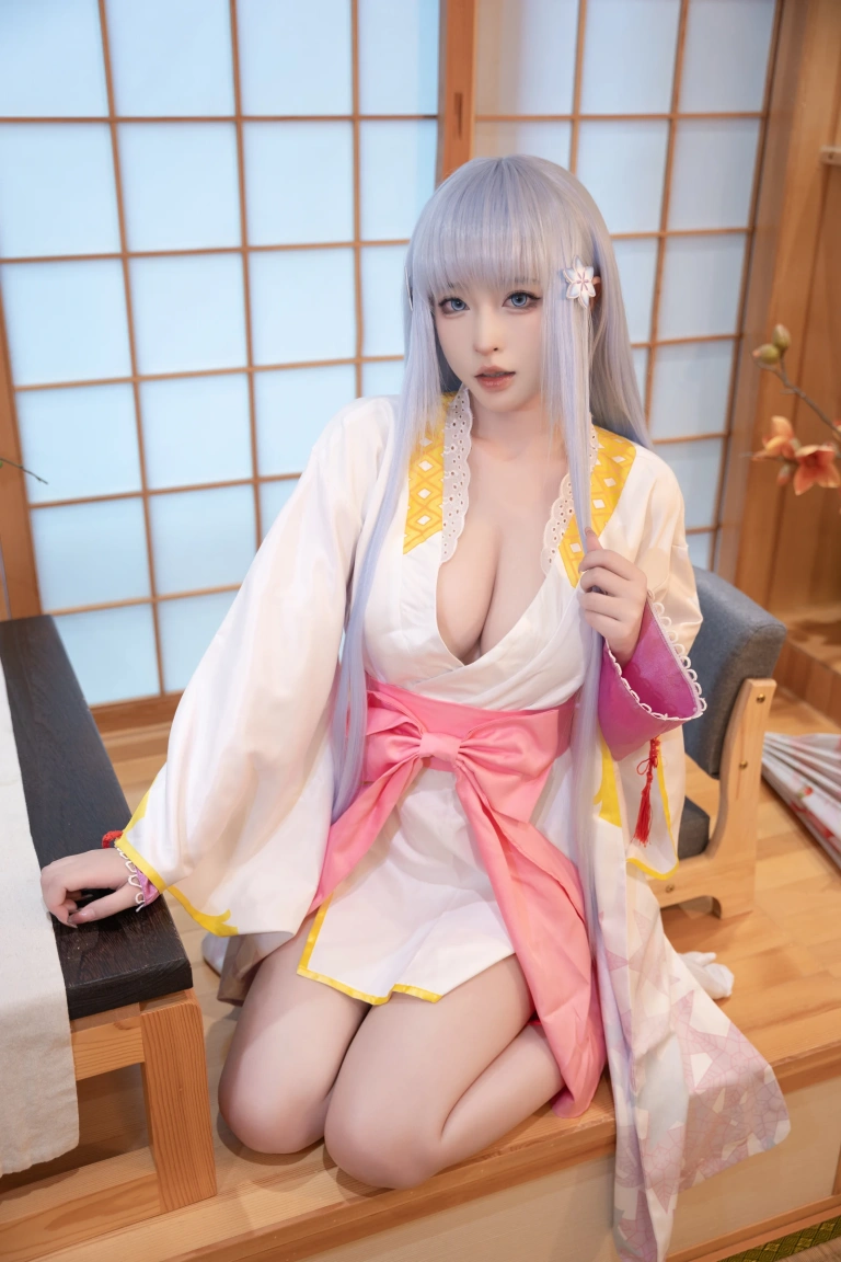 清水由乃《美少女万华镜 雪女原服》主题写真：58张全套美图