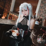 瓜希酱《欧根亲王沉醉于夜》主题写真：20张全套美图