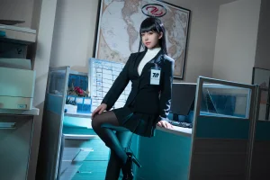 虎森森《蔚蓝档案 调月莉音》主题写真：35张全套美图