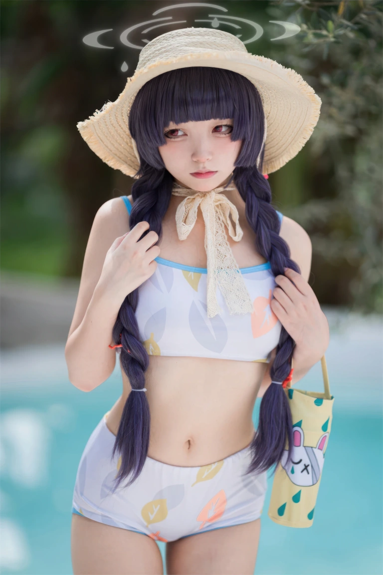 花铃《碧蓝档案 美游泳装》主题写真：41张全套美图