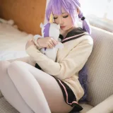焖焖碳《独角兽JK制服》主题写真：21张全套美图