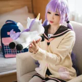 焖焖碳《独角兽JK制服》主题写真：21张全套美图