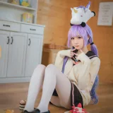 焖焖碳《独角兽JK制服》主题写真：21张全套美图