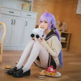 焖焖碳《独角兽JK制服》主题写真：21张全套美图