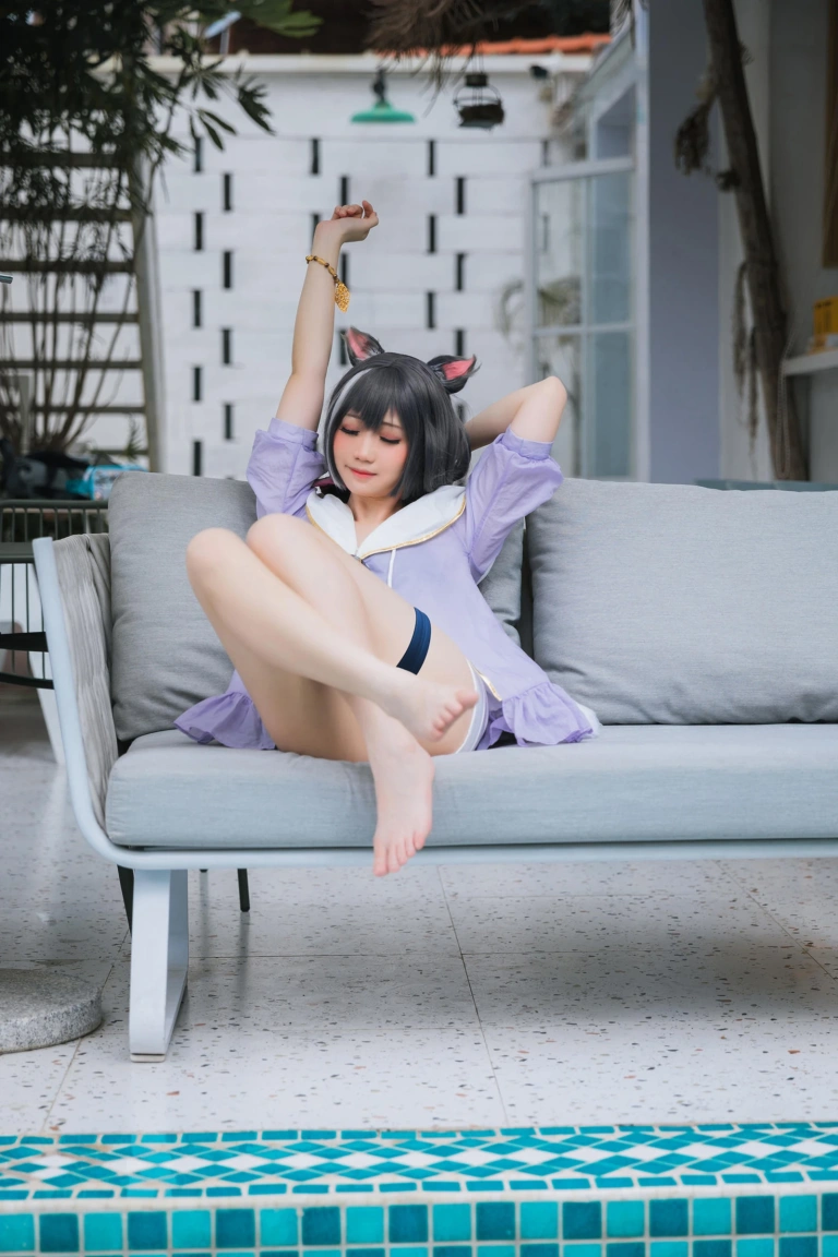 焖焖碳《公主连结 凯露泳装》主题写真：20张全套美图