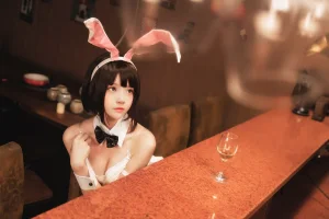 桜桃喵《加藤惠 兔女郎》主题写真：29张全套美图