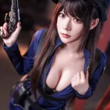 香草喵露露《十一月舰长 女警》主题写真：40张全套美图，含1个视频