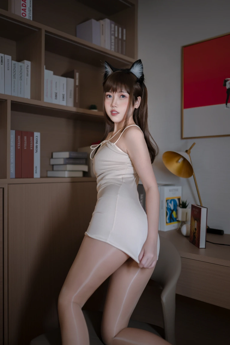 不呆猫《家教猫老师》主题写真：42张全套美图