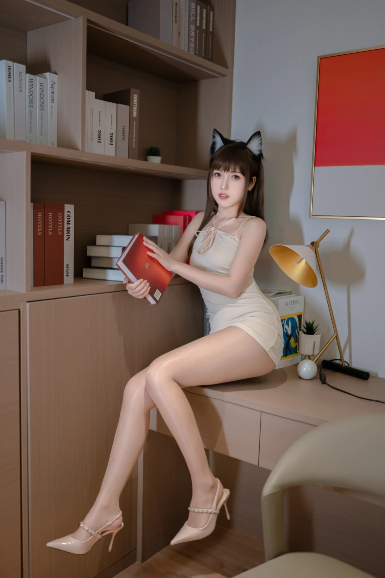 不呆猫《家教猫老师》主题写真：42张全套美图