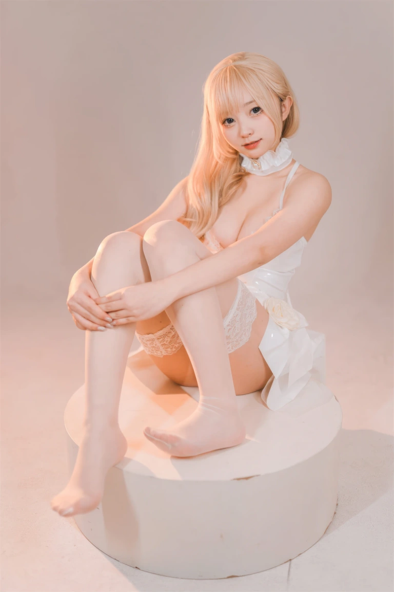 花铃《纯白小花嫁》主题写真：48张全套美图