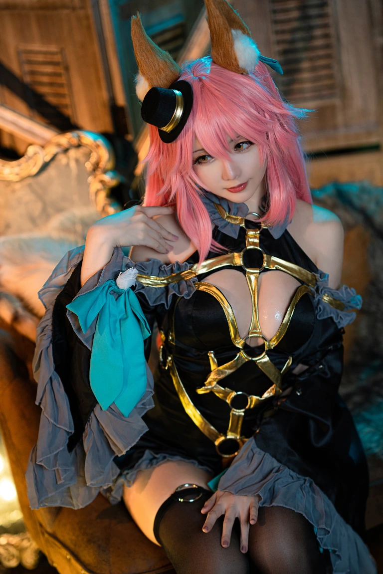 星之迟迟《阴阳师 玉藻前》主题写真：21张全套美图