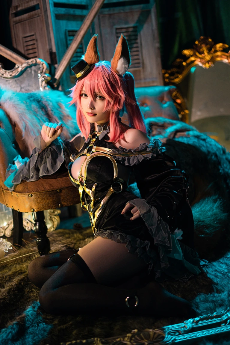 星之迟迟《阴阳师 玉藻前》主题写真：21张全套美图