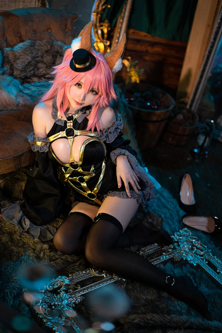 星之迟迟《阴阳师 玉藻前》主题写真：21张全套美图