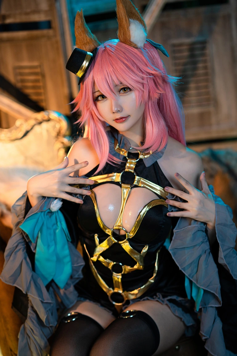 星之迟迟《阴阳师 玉藻前》主题写真：21张全套美图