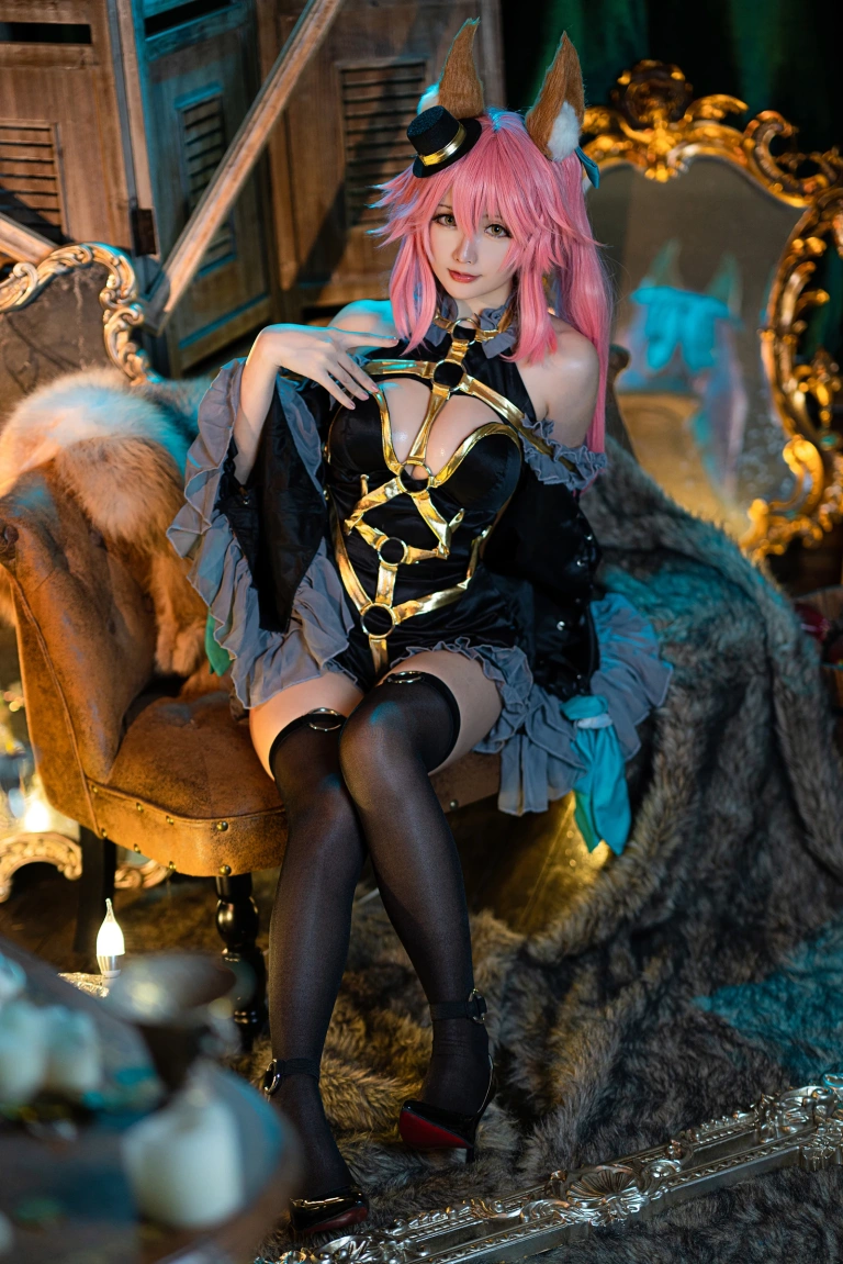 星之迟迟《阴阳师 玉藻前》主题写真：21张全套美图