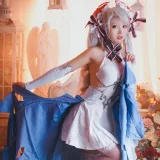 面饼仙儿《欧根花嫁》主题写真：22张全套美图
