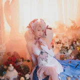 面饼仙儿《欧根花嫁》主题写真：22张全套美图