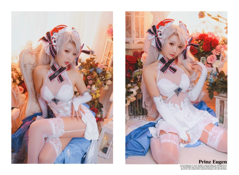 面饼仙儿《欧根花嫁》主题写真：22张全套美图