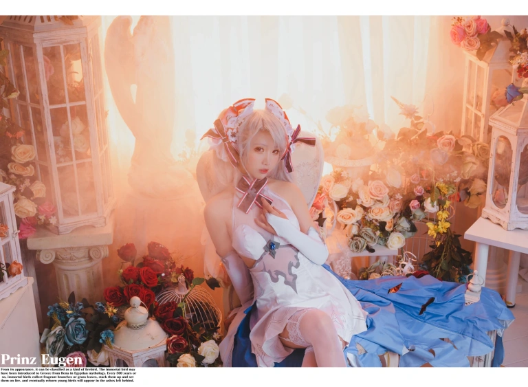 面饼仙儿《欧根花嫁》主题写真：22张全套美图
