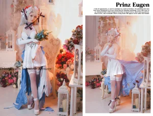 面饼仙儿《欧根花嫁》主题写真：22张全套美图