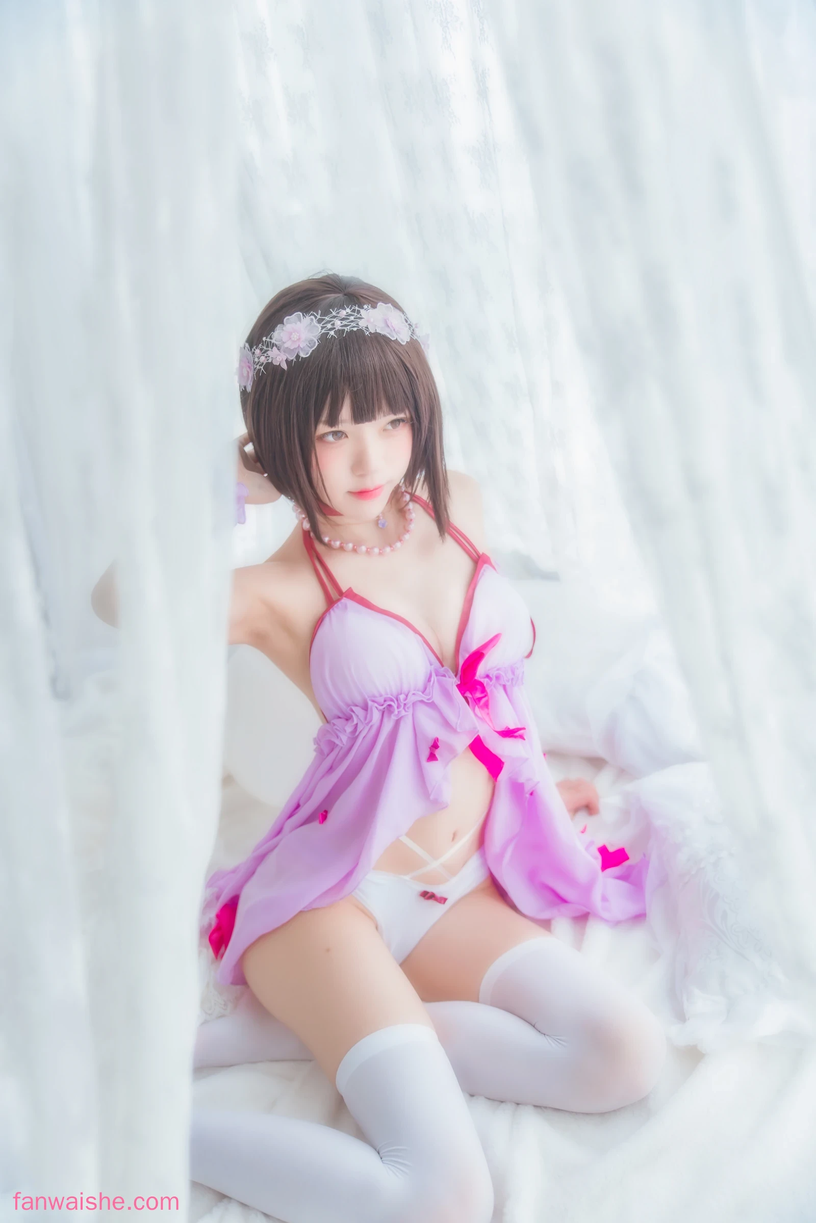 桜桃喵 桜桃喵 NO.054 - 加藤惠 小睡裙