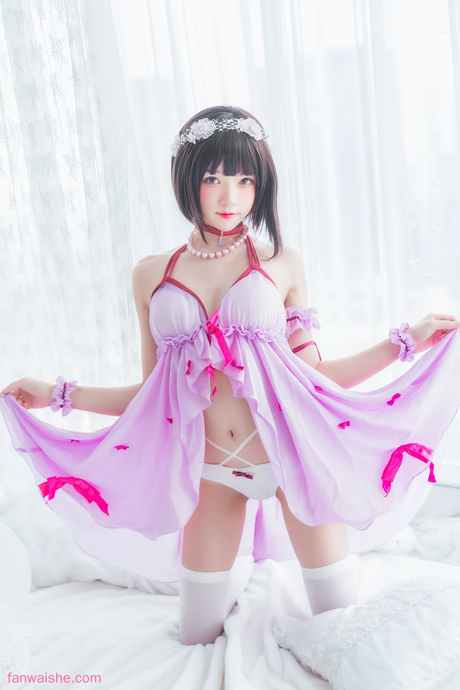 桜桃喵 桜桃喵 NO.054 - 加藤惠 小睡裙