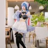 花铃《甘雨女仆》主题写真：41张全套美图