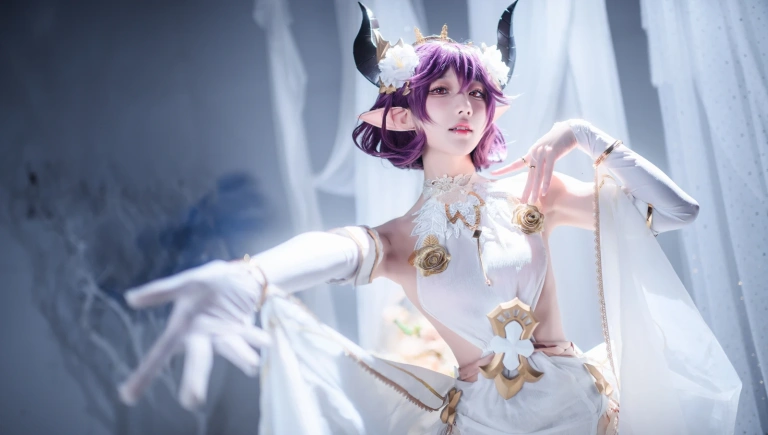 阿包也是兔娘《碧蓝幻想 古蕾娅 龙娘》主题写真：35张全套美图