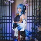 焖焖碳《原神 甘雨》主题写真：23张全套美图