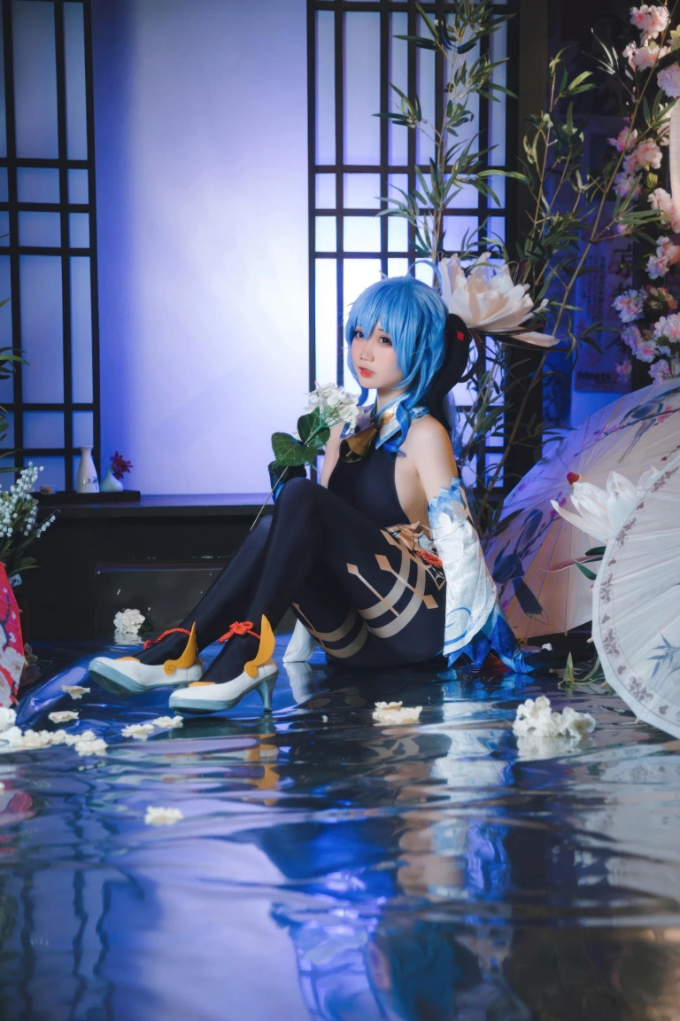 焖焖碳《原神 甘雨》主题写真：23张全套美图