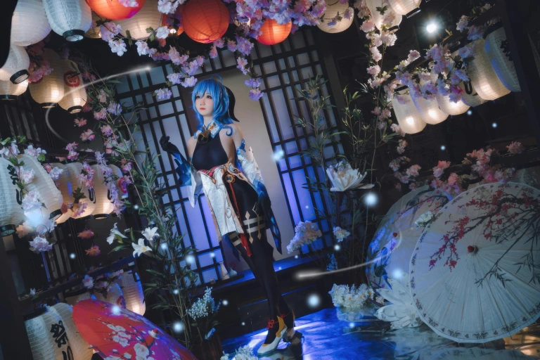焖焖碳《原神 甘雨》主题写真：23张全套美图